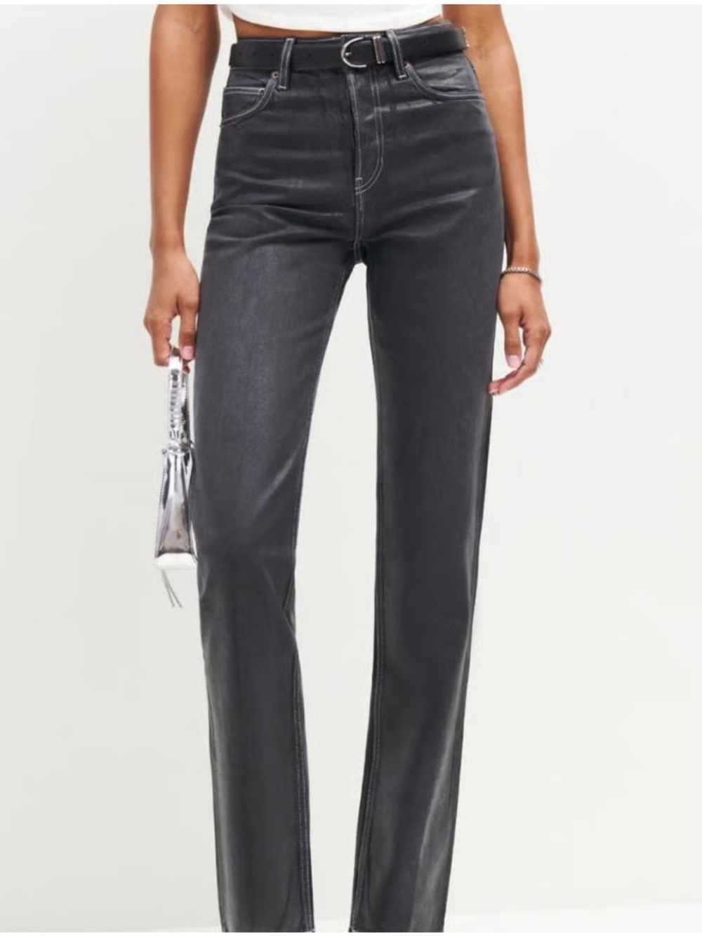 Cynthia High Rise Straight Long jeans